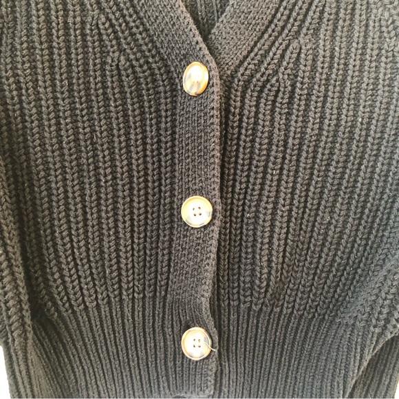 A New Day Black Button Cardigan - Picture 2 of 4